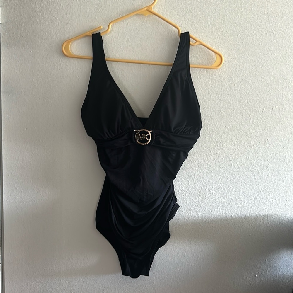 Michael kors black one piece swim suit size 6